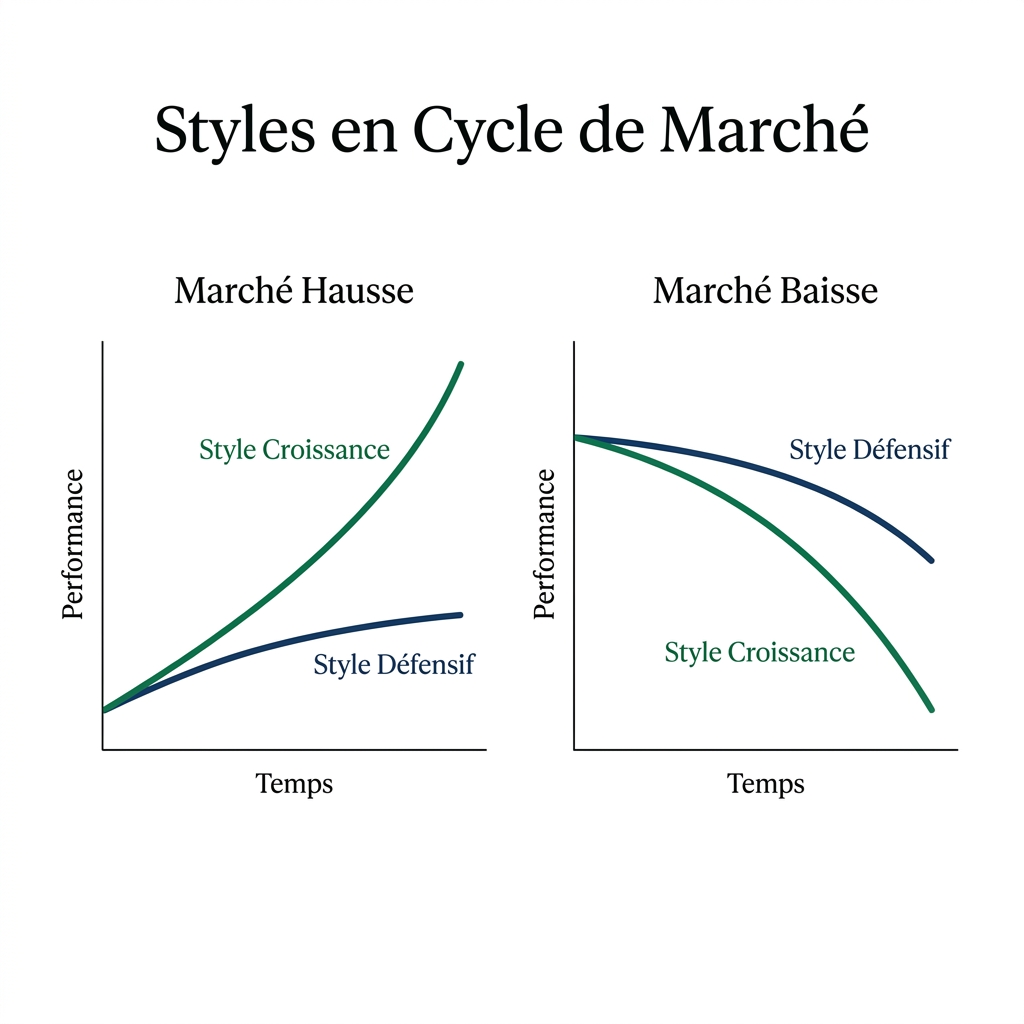 Performance des styles en Bull vs Bear market
