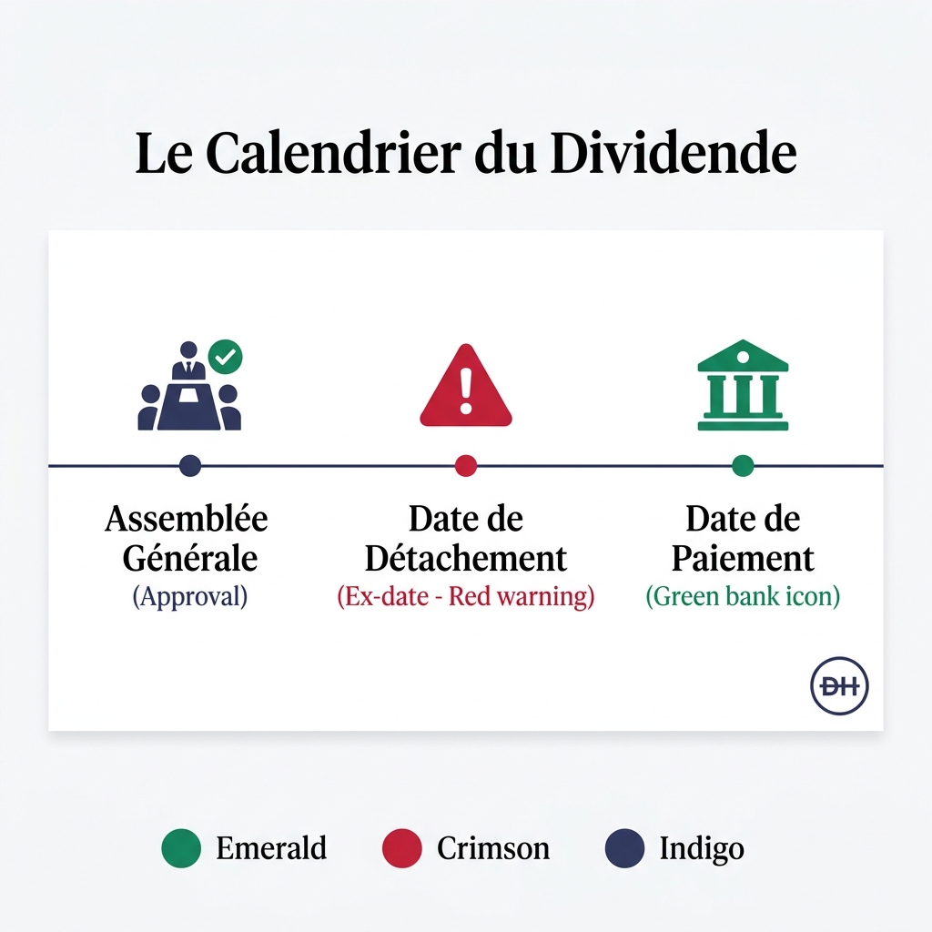 Calendrier et étapes du dividende