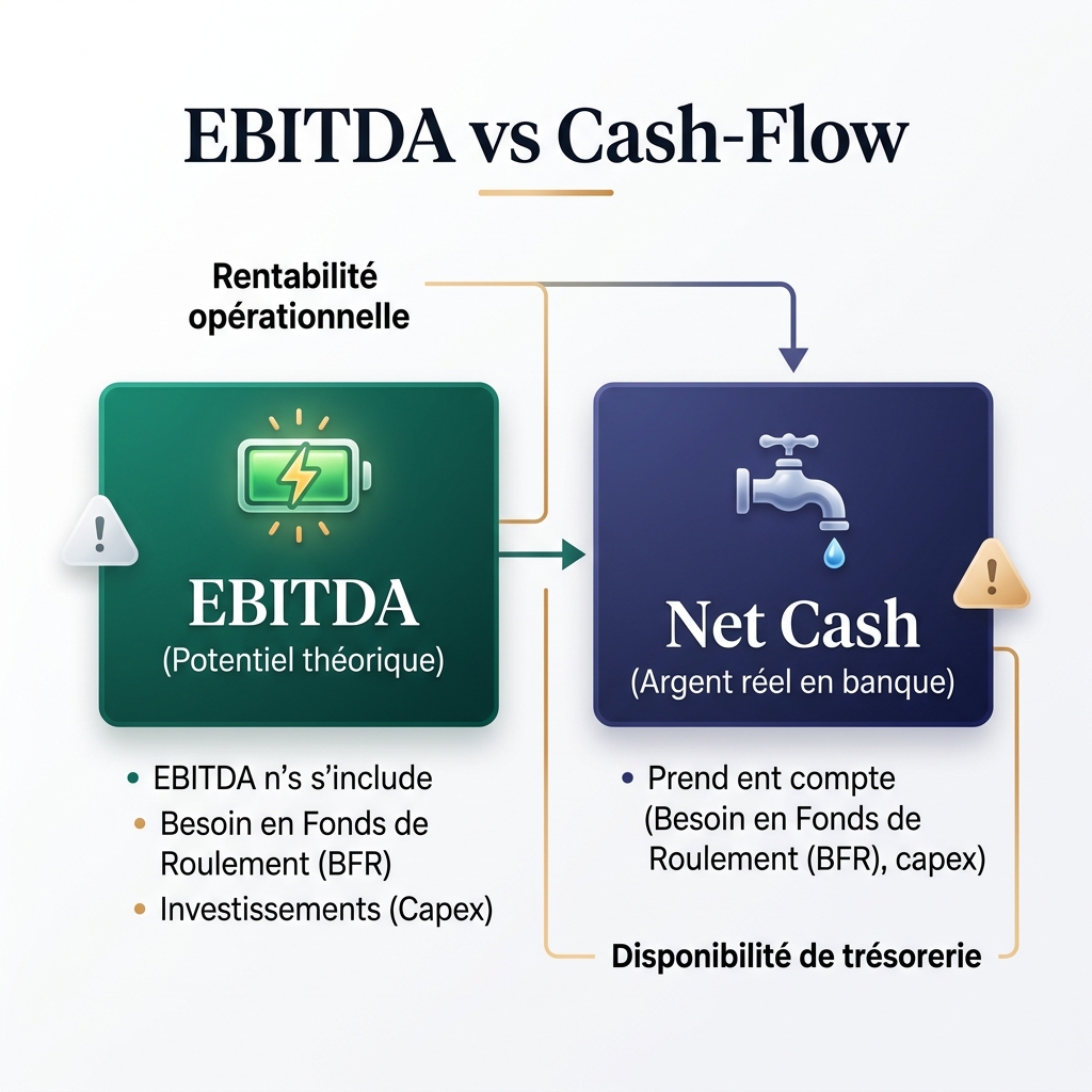 EBITDA vs Cash-Flow : Le potentiel vs la réalité