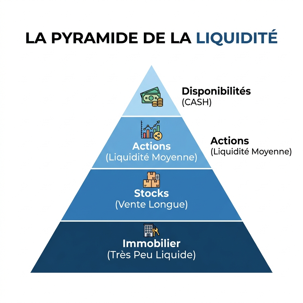 Pyramide de la liquidité des actifs