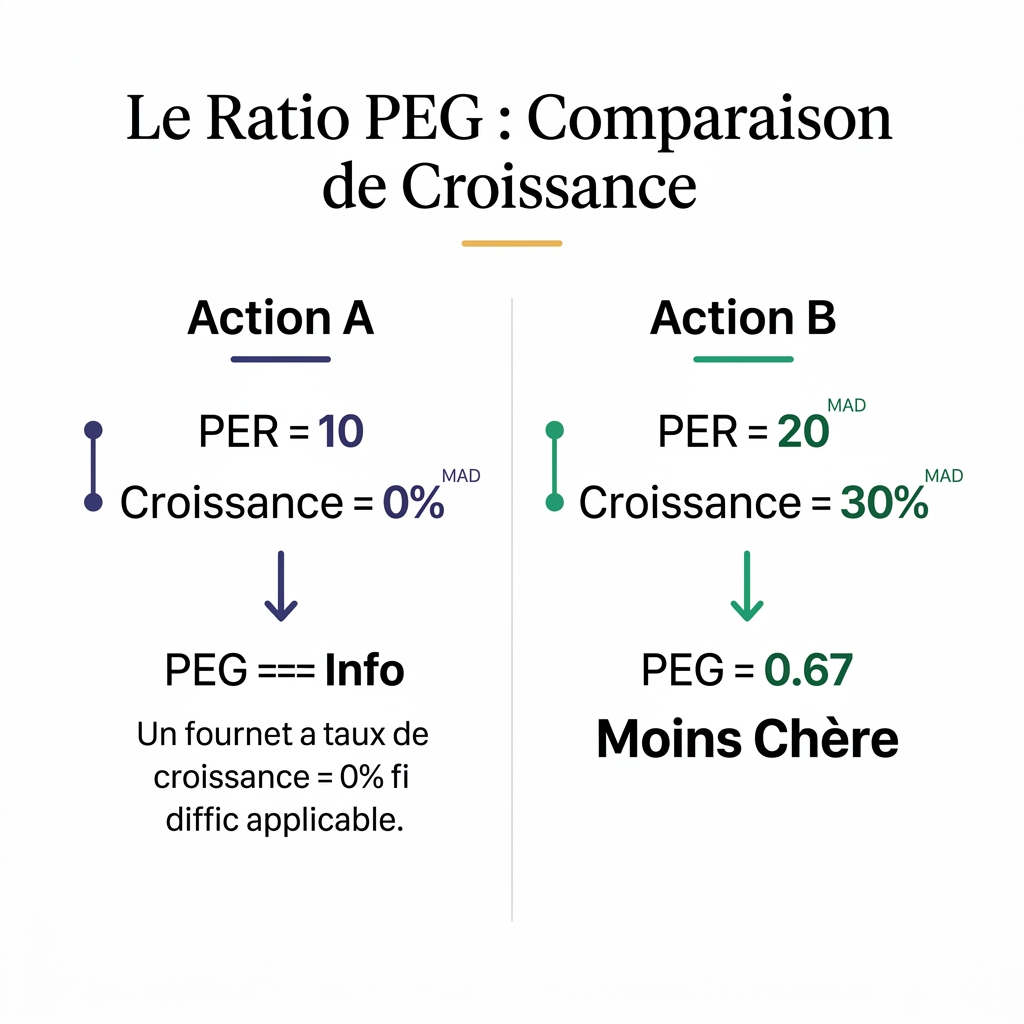 Comparaison PER vs PEG : Pourquoi la croissance justifie le prix