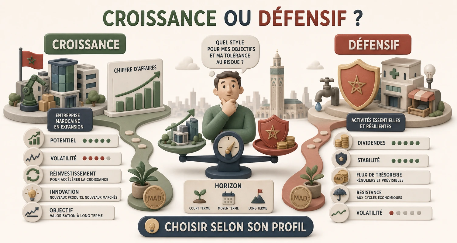 Croissance vs Défensif : Choisir son style d’investissement