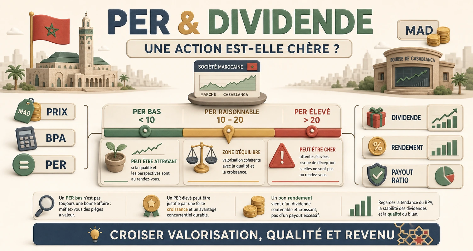Le PER et le Dividende : Savoir si une action est chère