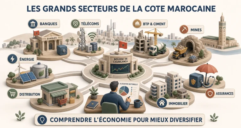 Panorama des grands secteurs de la cote marocaine